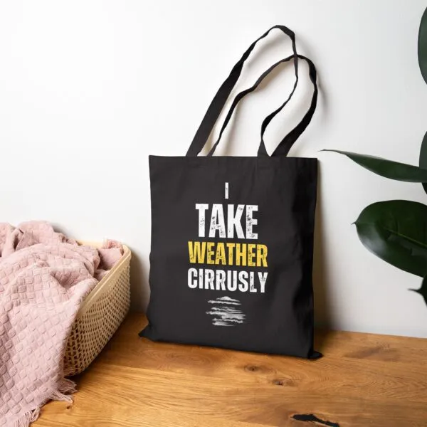I Take Weather Cirrusly Tote Bag - Black - Image 2