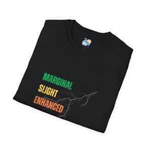 SPC Convective Outlook Scale Unisex T-Shirt (Softstyle) - Image 3