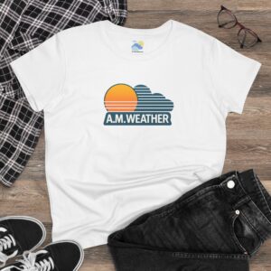 AM Weather Women's T-Shirt (Midweight Cotton) - Image 2