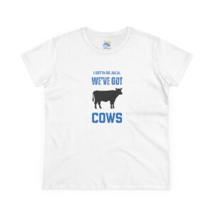 We've Got Cows Women's T-Shirt (Midweight Cotton, White) - Image 2