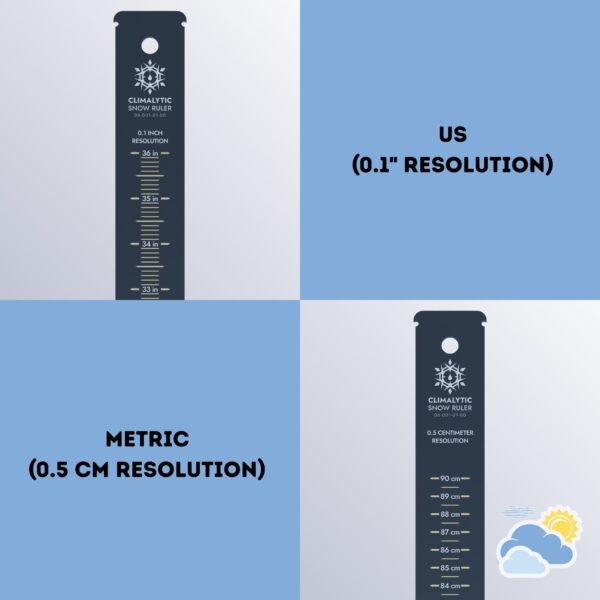Climalytic Snow Ruler - 36"/0.1" - Dual US and Metric - Image 2