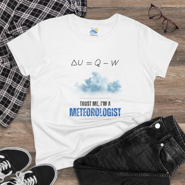 Trust Me I'm a Meteorologist Women's T-Shirt (Midweight Cotton)