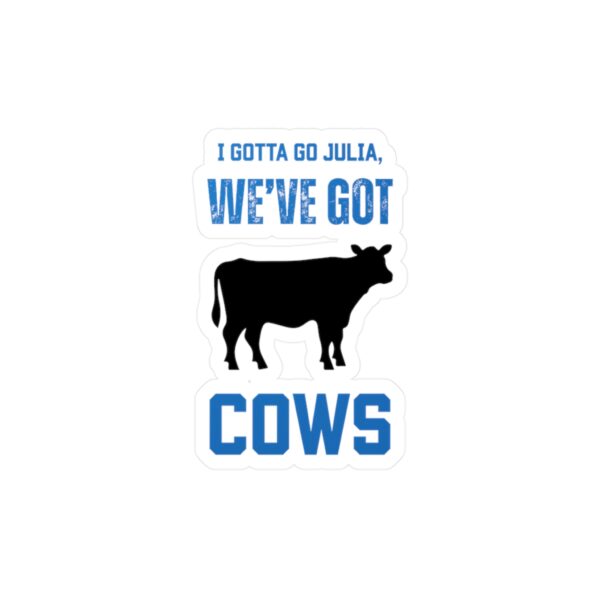 Twister-Inspired Vinyl Decal - 'We've Got Cows'
