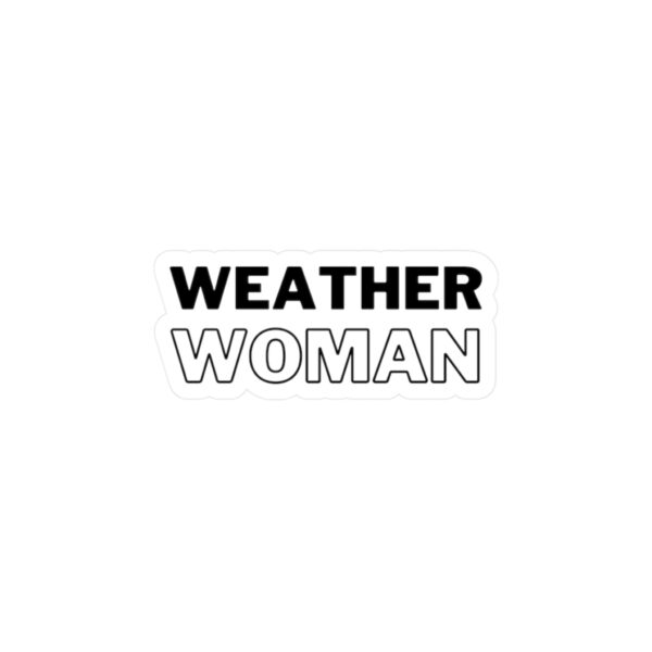 Weather Woman Vinyl Decal