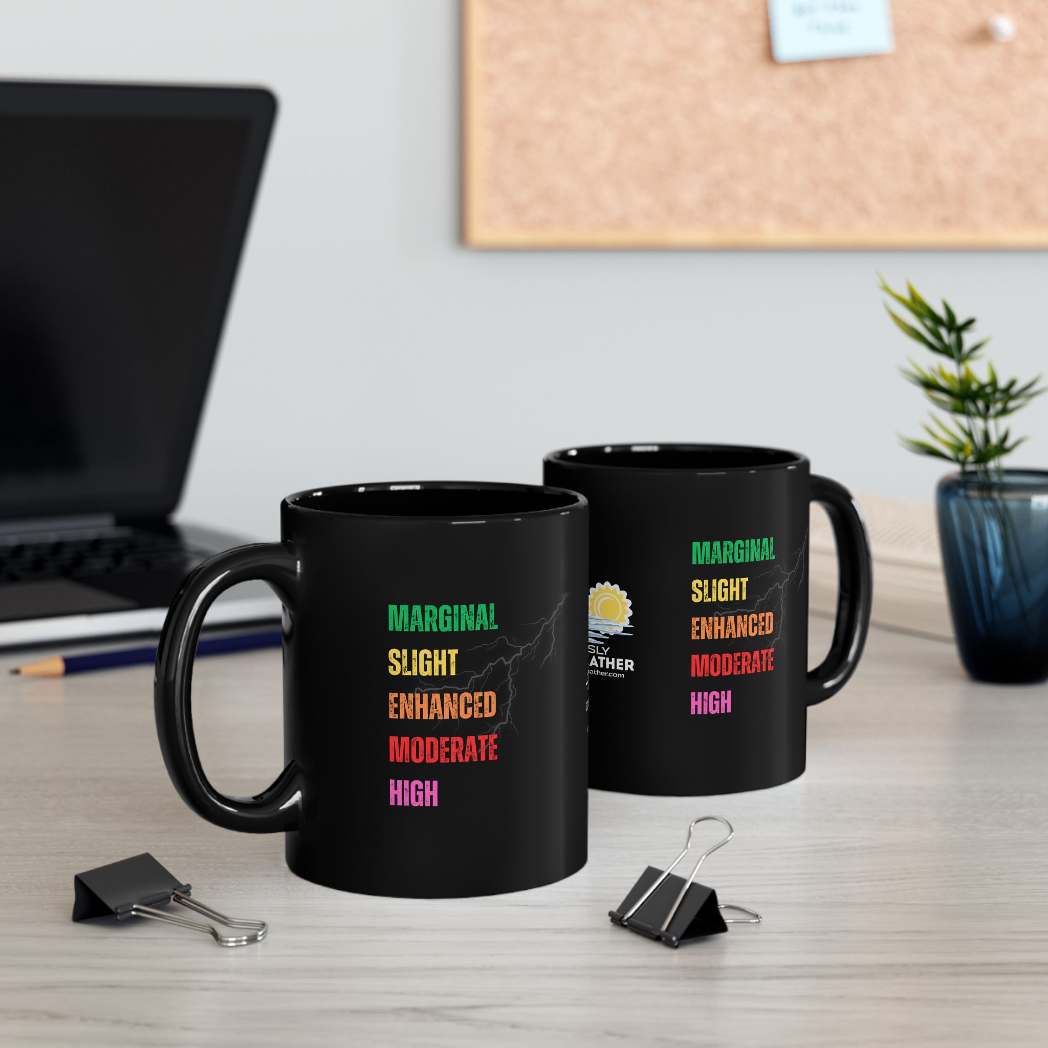 SPC Convective Outlook Scale Mug - Black