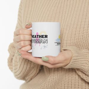Weather Woman Ceramic Mug - White