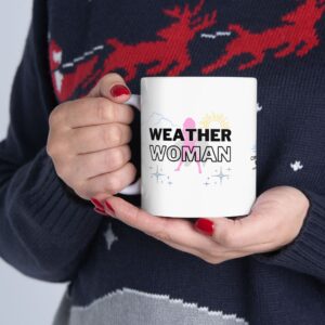 Weather Woman Ceramic Mug - White