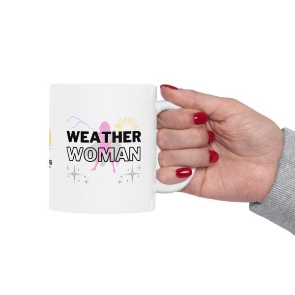 Weather Woman Ceramic Mug - White