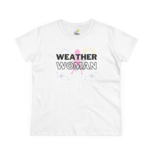 Weather Woman Women's T-Shirt (Midweight Cotton), White