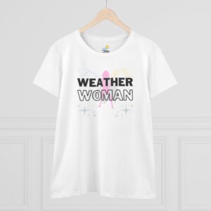 Weather Woman Women's T-Shirt (Midweight Cotton), White