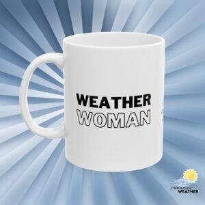 Weather Woman Ceramic Mug - White