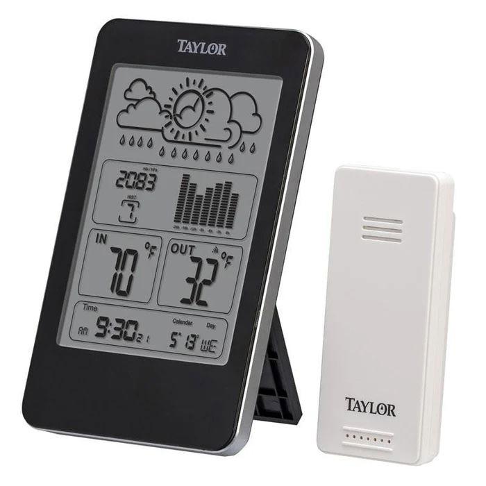 Taylor Wireless Indoor and Outdoor Thermometer with Barometer