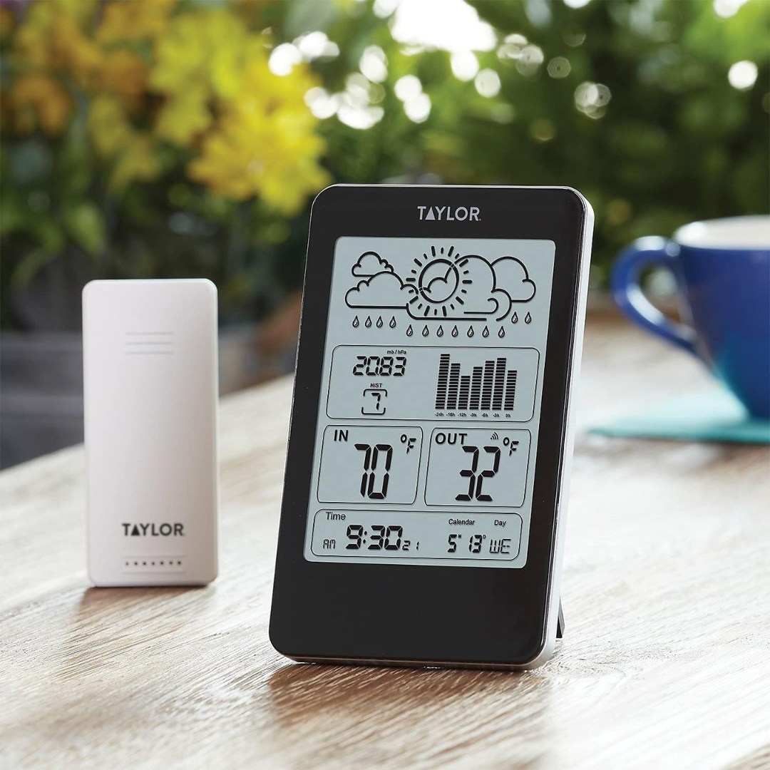 Taylor Wireless Indoor and Outdoor Thermometer with Barometer