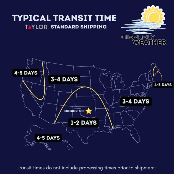 Taylor Typical transit times