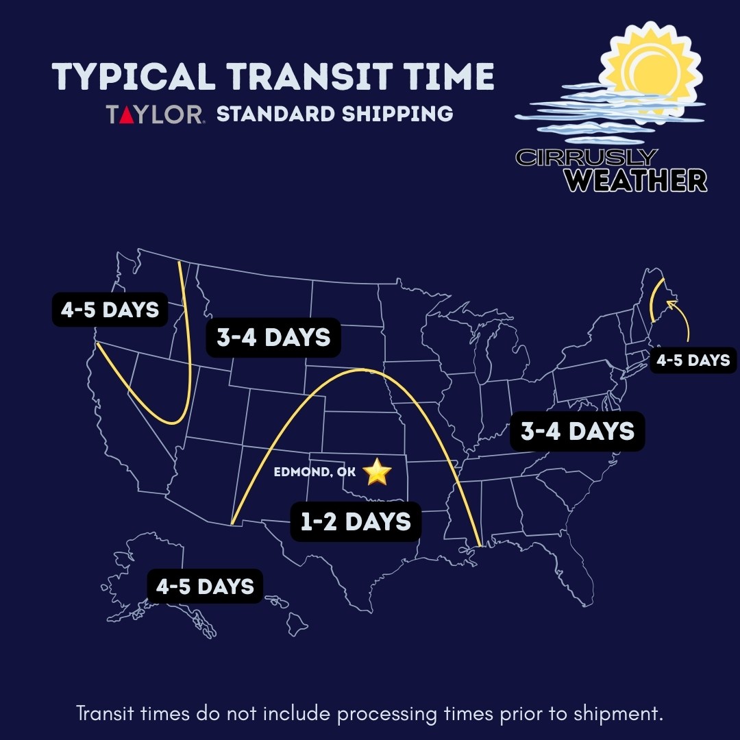 Taylor Typical transit times