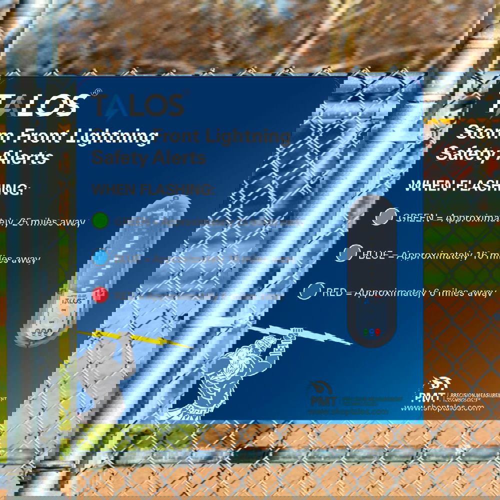 TALOS Standard Lightning Detector Safety Information Sign
