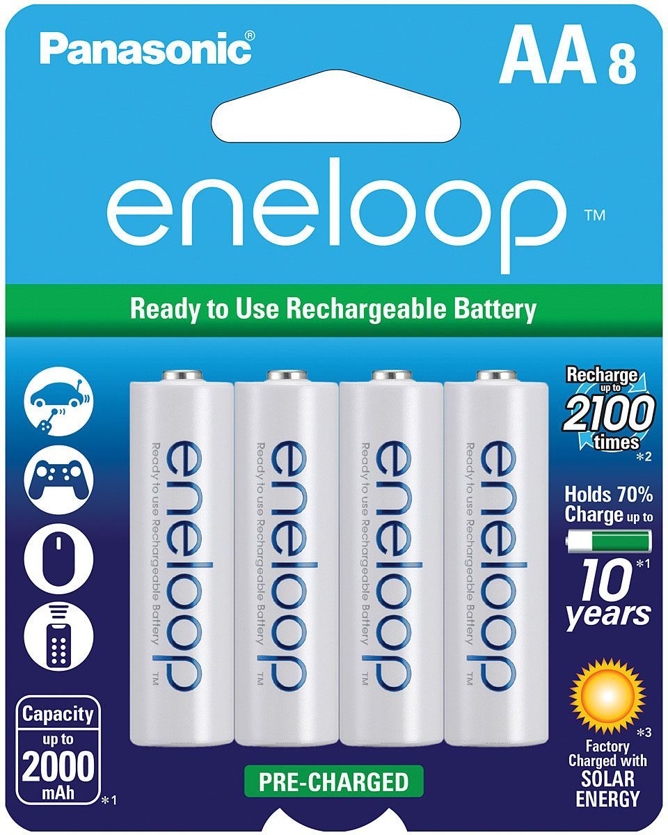 Panasonic Eneloop Ni-MH Rechargeable Batteries