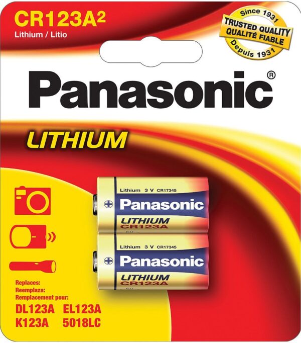 Panasonic Lithium CR123A Battery