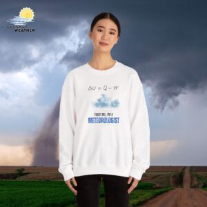 Trust Me I'm a Meteorologist Crewneck Sweatshirt - Image 4