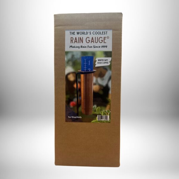 World's Coolest Solid Copper Deck Mount Minimalist Rain Gauge - Image 4