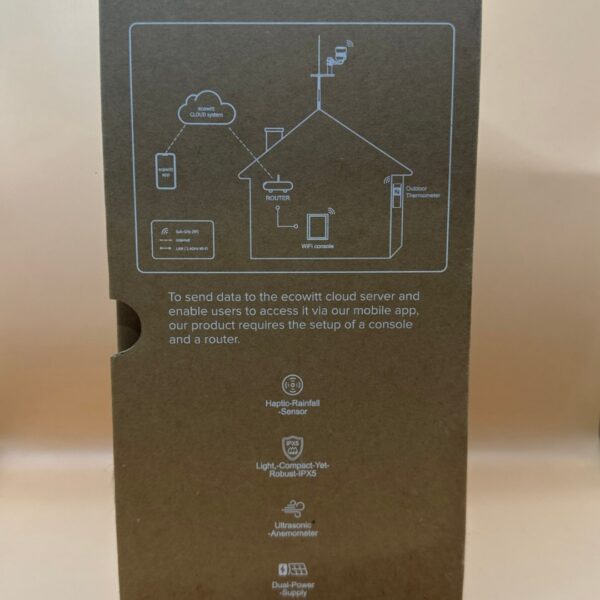 Ecowitt WS-85 3-in-1 Weather Sensor for Rainfall, Wind Speed and Direction - Image 3