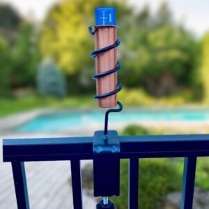 World's Coolest Solid Copper Deck Clamp Mount Rain Gauge - Image 3