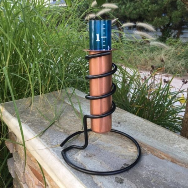 World's Coolest Copper Tabletop Rain Gauge - Image 3